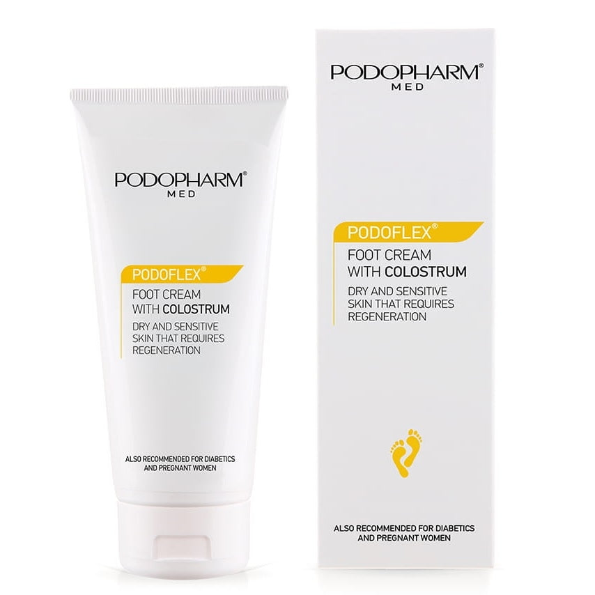 Podopharm Med Podoflex Foot Cream With Colostrum For Dry And Sensitive Skin That Requires Regeneration 75ml Podopharm
