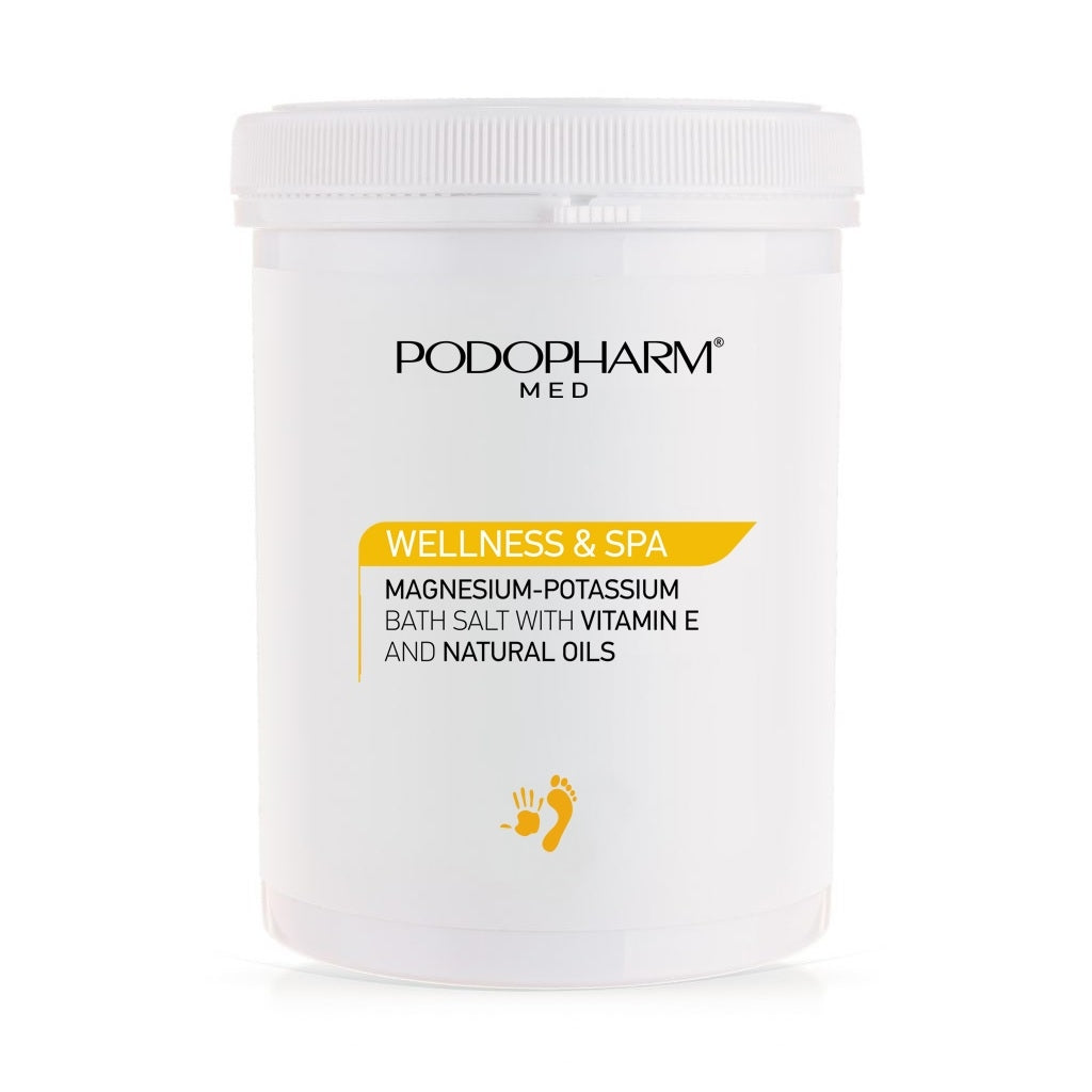 Podopharm Professional Wellness &amp; Spa Magnesium-Potassium Bath Salt With Vitamin E And Natural Oils 1400g Podopharm