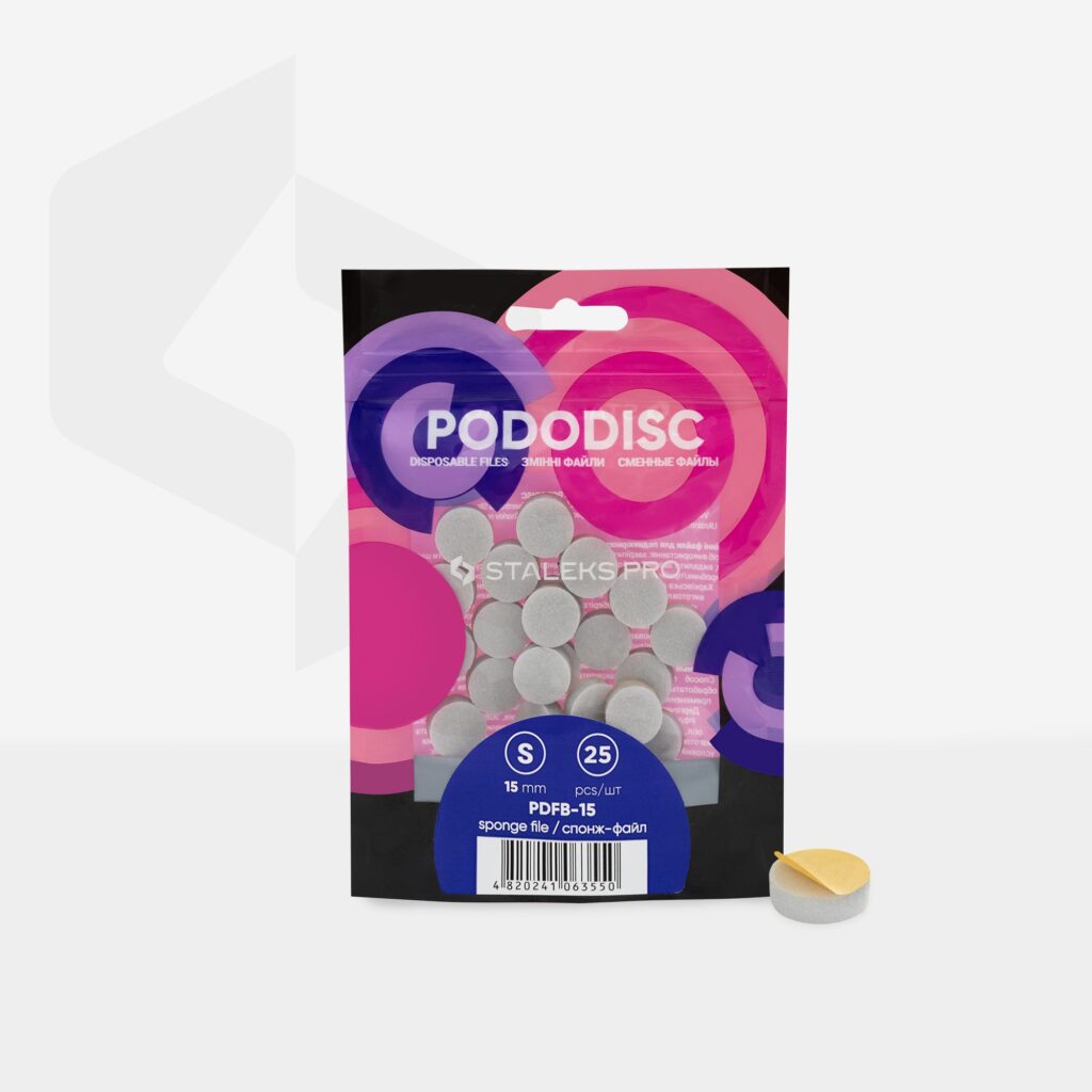 Disposable files-sponges for pedicure disc Pododisc Staleks Pro S (25 pcs) Staleks