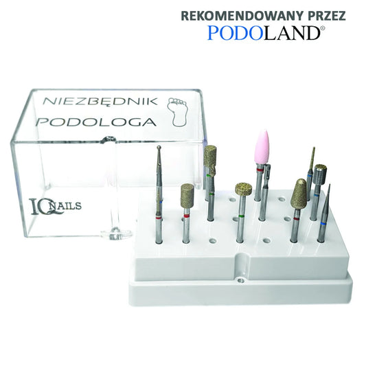 Podiatry drill bits – “Must-Have-Set” for a podiatrist (IQN SET PODO 2)-Pro IQ Nails