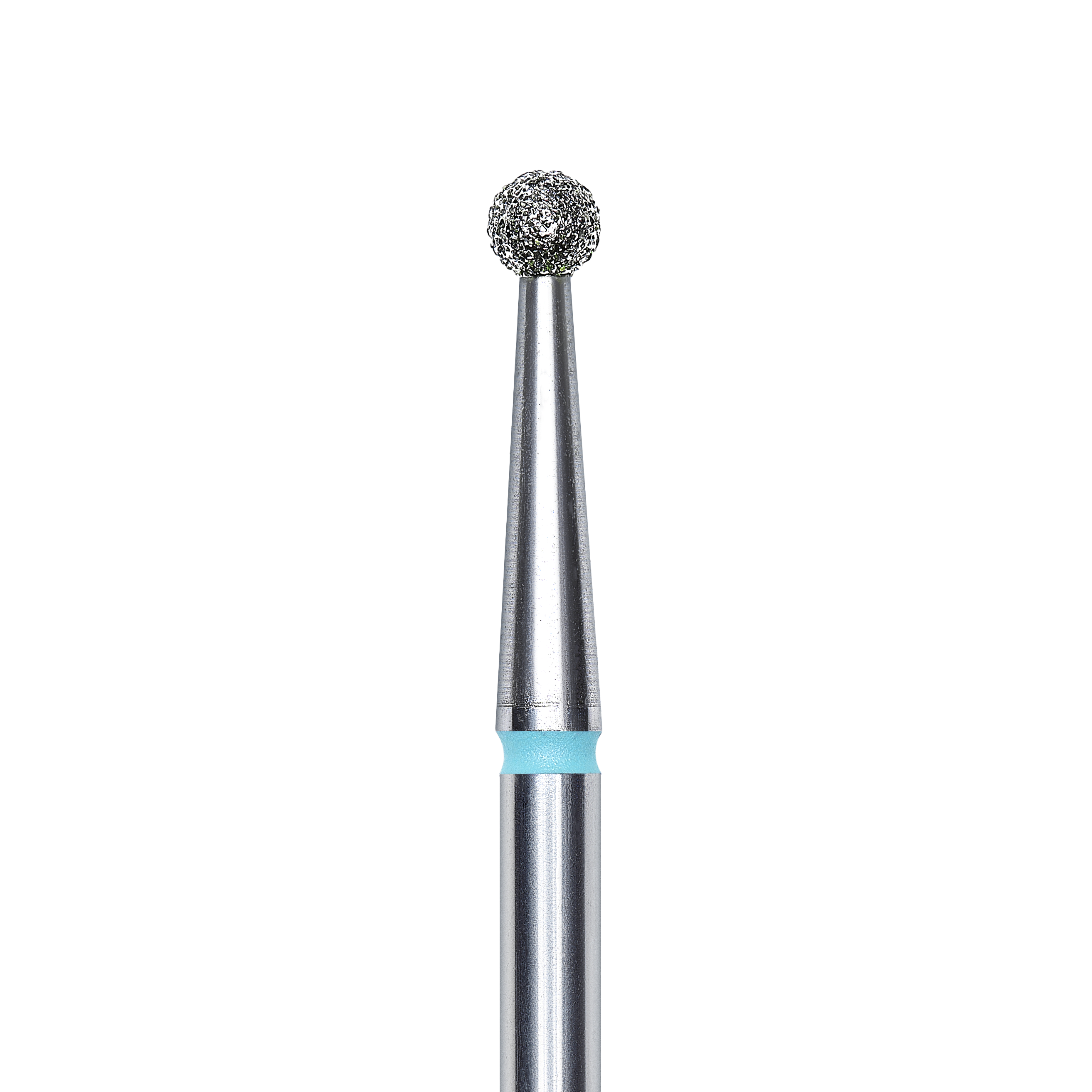 Diamond nail drill bit, &quot;ball&quot;, blue, head diameter 2.5 mm Staleks
