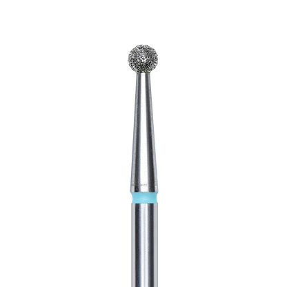 Diamond nail drill bit, &quot;ball&quot;, blue, head diameter 2.5 mm Staleks