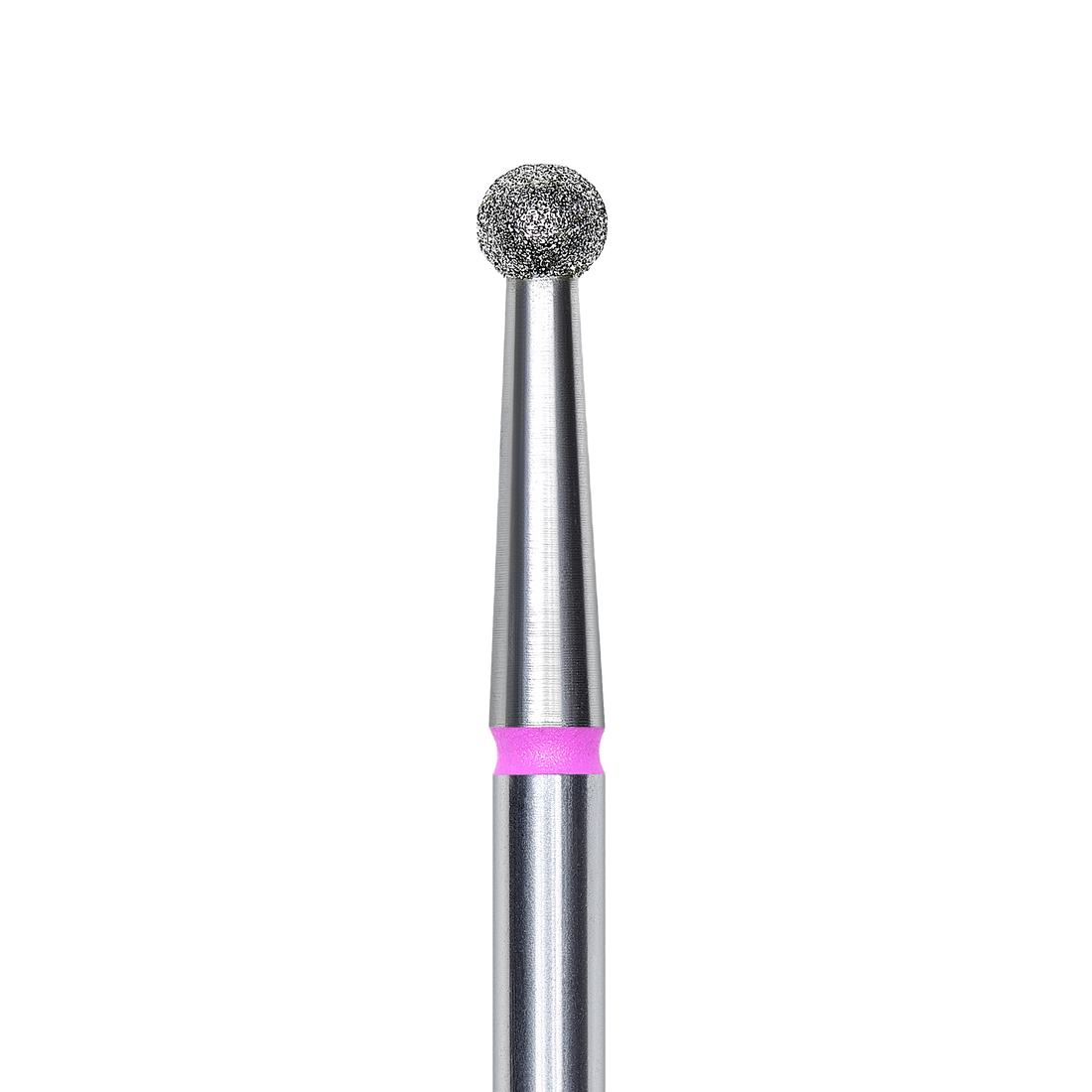 Diamond nail drill bit, &quot;ball&quot;, red, head diameter 2.7 mm Staleks