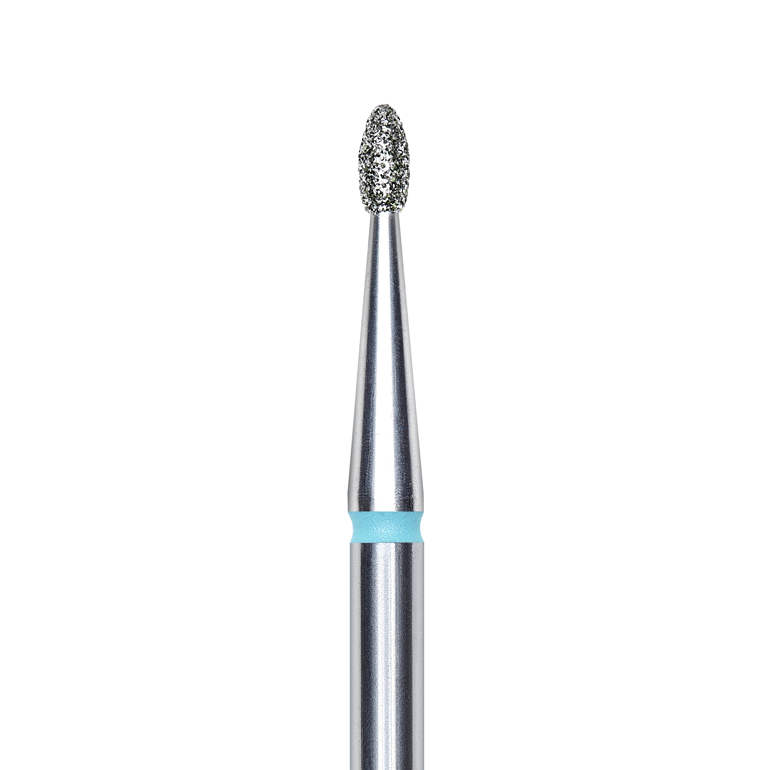 Diamond nail drill bit, rounded &quot;bud&quot; , blue, head diameter 1.6 mm/ working part 3.4 mm Staleks