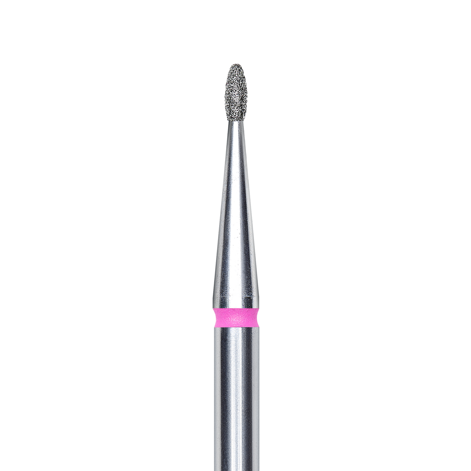 Diamond nail drill bit, rounded &quot;bud&quot; , red, head diameter 1.2 mm/ working part 3 mm Staleks