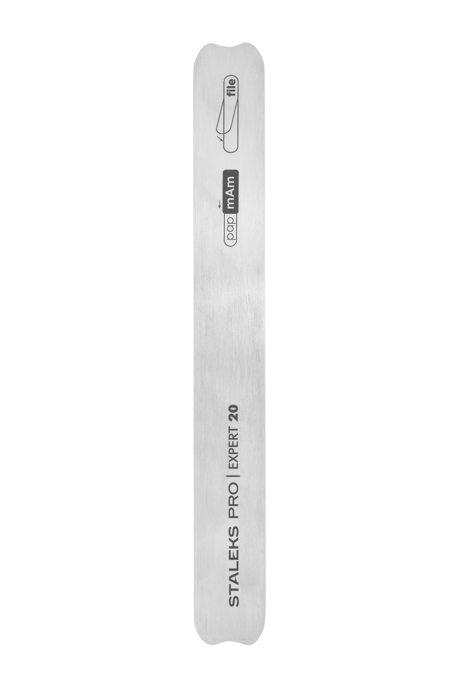 Nail file metal straight (base) EXPERT 20 complete with replaceable file-cover 180 grit Staleks