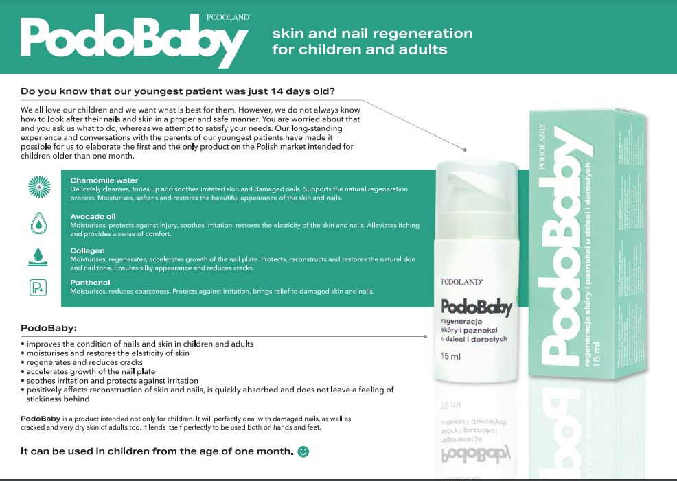 PodoBaby - skin and nail regeneration for children and adults Podoland