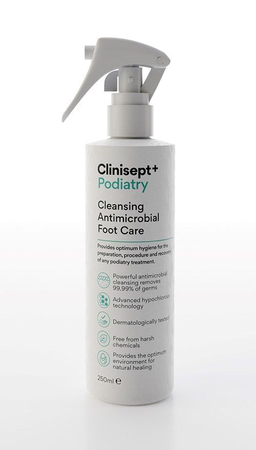 Clinisept+ Podiatry Foot Care 250ml With Trigger Spray dmone.co.uk