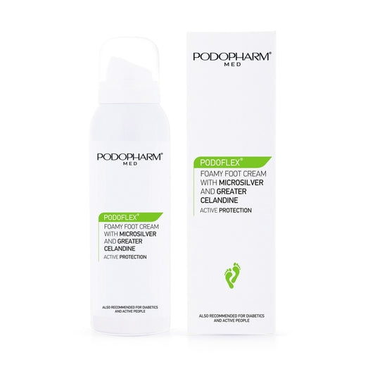 Podopharm Podoflex Foamy Foot Cream With Microsilver And Greater Celandine 125ml Podopharm