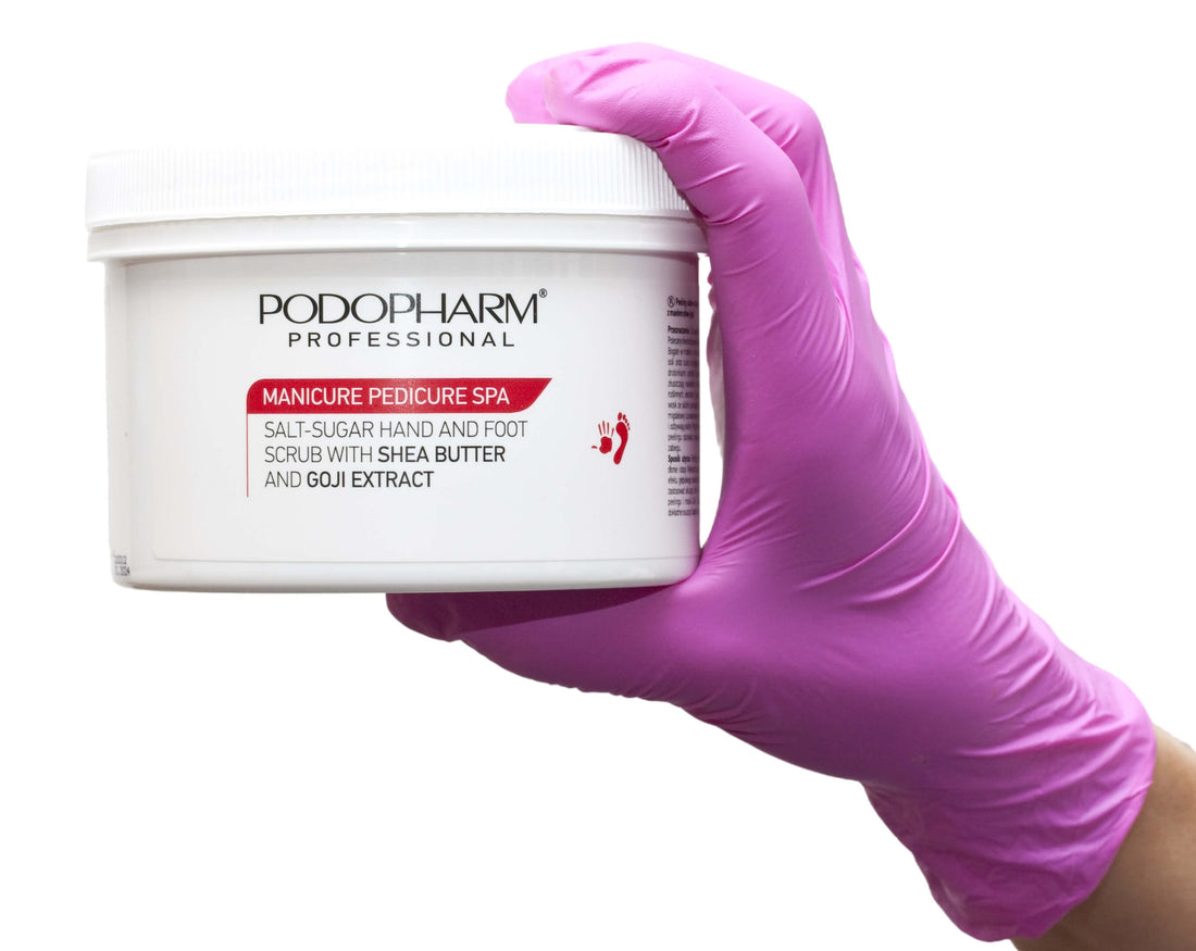Podopharm Professional Salt And Sugar Scrub For Hands And Feet With Shea Butter And Goji 600g Podopharm